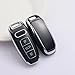 Kirsnda Key Fob Cover with keychian compatible with audi 2021 2022 2023 2024 2025 A6 A7 A8 Q6 Q7 Q8 ect S or RS smart remote key,TPU Protection Key Case (black)