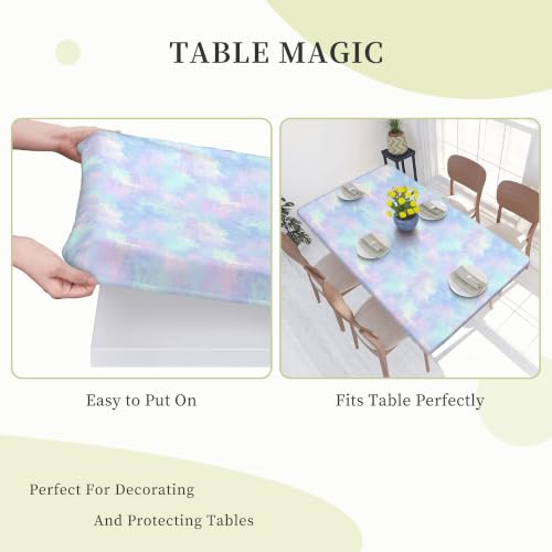 Nappe de table extensible ajustée aquarelle 4FT usage polyvalent - 8