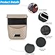 CGEAMDY Hängende Autos Aufbewahrungstasche Autositz-Organizer, Multifunktionale Hängetasche Für Autositze Auto Organizer, Hängende Auto Aufbewahrungstasche Aus Leder, Auto Rücksitz Organizer(Beige)