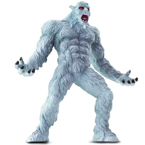 Safari Ltd Bigfoot, 8 cm, mythologische Spielzeugfiguren für Kinder | Ungiftig und BPA-frei | Für Kinder ab 3 Jahren geeignet, Hellblau, Weiß