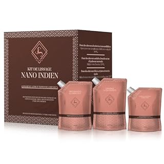 SI SHINY Kit lissage bresilien premium - Nouvelle formule lissage nano indien sans formol - A base d'huile - Favorise la pousse - Tenue longue durée - Traitement lissage professionnel à domicile .