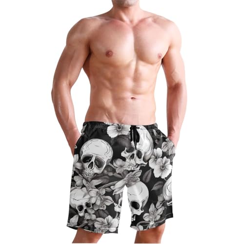 FRMG Men's Swim Trunks,Quick Dry Beach Shorts with Pockets and Mesh Lining S-XXL4