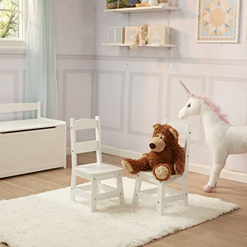 Melissa & Doug - Set 2 Sedie Bianche per Bambini