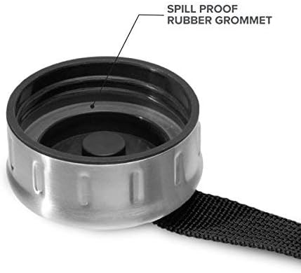 Geo Sports Bottles 1/2 Gallon (64 oz) BPA Free Reusable Leakproof Wide Mouth Sports Water Jug Bottle with Handle and 48mm Stainless Steel Cap (Black) - Image 6