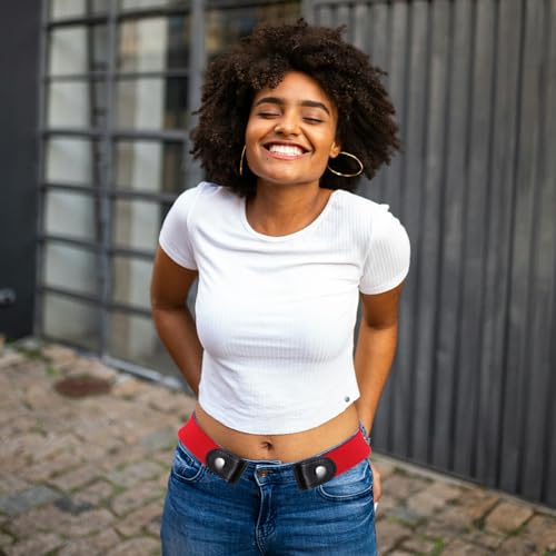 SAFIGLE Buckle Elastic Waist Belt for Men Women No Buckle Stretch Belt for Shorts Skirts Versatile Comfortable Multiple Colors3