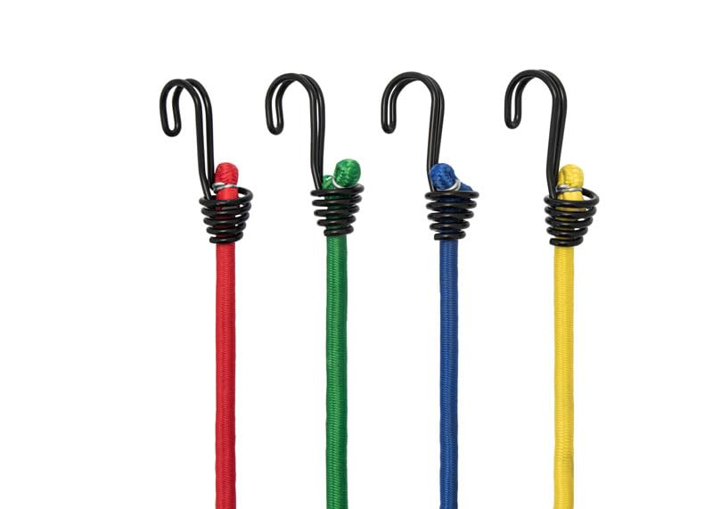 XTrade Bungee Cords Assorted 10 Pack 25cm 45cm 60cm 80cm 100cm Strong Reverse Double Hook 40KG Capacity For Securing Light Loads X0500005 - Image 2