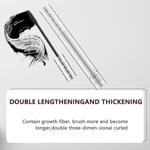 FEXPDL Waterproof Mascara Brown & Black 2 PCS Brown Mascara Waterproof Mascara Telescopic Natural Lashes Mascaras, Eye Make-up Hard Wearing Non-smudged, Non-caking, Lasts all day long. - Image 4