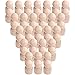 BELLE VOUS Peg Doll Legno Grezzo (50 Peg Dolls) - 2,5 x 1,5 cm - Sagome Legno da Decorare per Artigianato e Arte Legno Fai da Te e Pittura - Bambole Legno per Decorazioni e Giochi