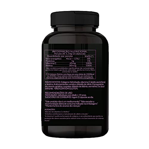 Colágeno Hidrolisado com Biotina e Vitamina C - Suporte para Ossos, Cabelo, Pele e Unhas Saudáveis. 1 Pote com 60 Cápsula de 580mg - Natural Vitaminas 3 Colágeno Hidrolisado com Biotina e Vitamina C - Suporte para Ossos, Cabelo, Pele e Unhas Saudáveis. 1 Pote com 60 Cápsula de 580mg - Natural Vitaminas - Imagem 3
