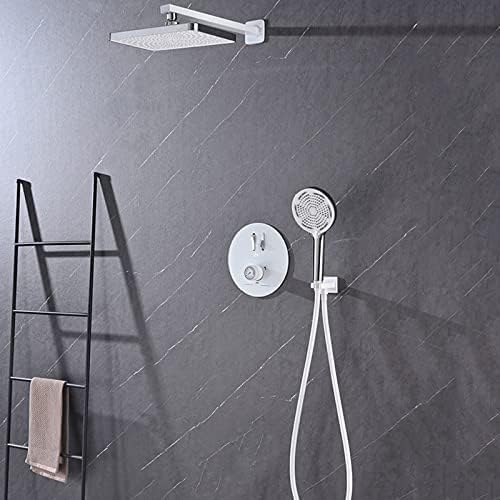 Mitigeur thermostatique douche anti-brûlure avec pommeau pluie encastré