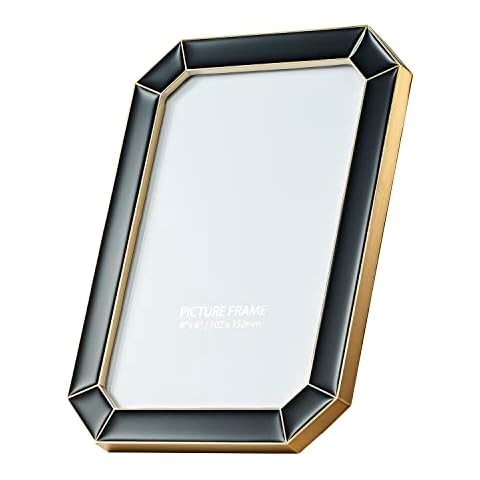 Happy Homewares Modern Black Gloss Picture Frame Cover