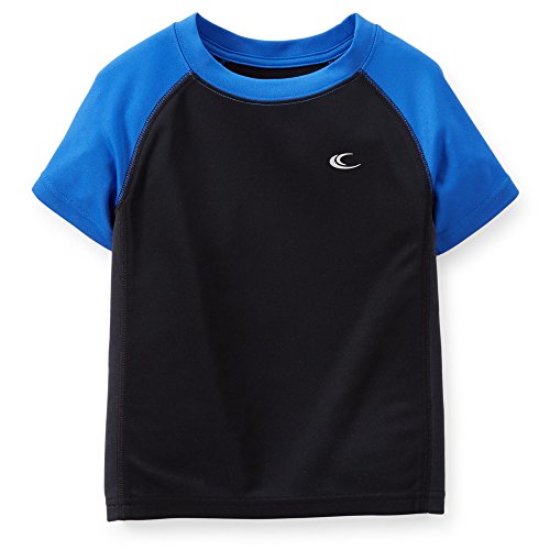 T-shirt raglan noir et bleu pour garçon 18 mois style actif confortable