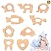9 Pezzi Massaggiagengive In Legno Massaggiagengive In Legno Massaggiagengive In Legno Naturale Giocattoli Per Bambini Stile Montessori Sollievo Dal Dolore Dentizione Massaggiagengive In Legno Bambino
