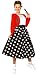 Rubie's Costume Fabulous 50's Polka Dot Sock Hop Girl, Multicolored, One Size Costume