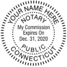 Miniatura 3 de Paquete de sellos de notario rosa y sello autoentintado  Connecticut