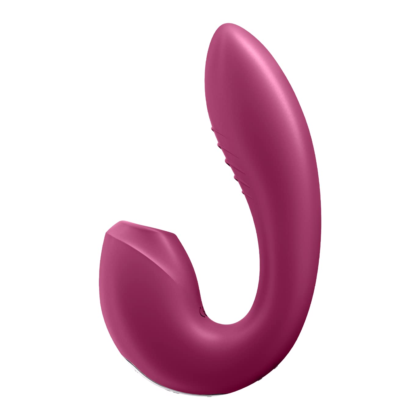 Satisfyer, vibratore a onde di pressione, Rabbit, Sunray Connect App', 15 cm, con app,impermeabile, ricaricabile, silicone delicato sulla pelle, colore:bacca