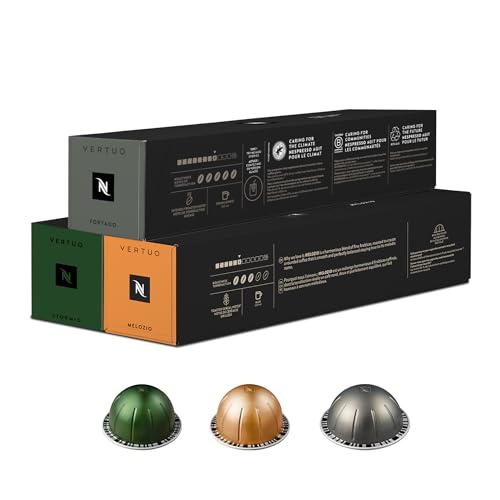 Nespresso Vertuo Coffee Pods Variety Pack - 30 Capsules (3 Sleeves)