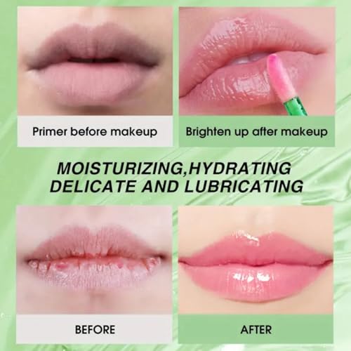 Aloe Vera Lip Oil Plumping Lip Gloss,Magic Colour Changing Lip Gloss,Magic Temperature Color Change Lip Gloss,Long Lasting Nutritious Moisturizing Aloe Vera Lip Balm,Color Changing Lipstick for Women - Image 3