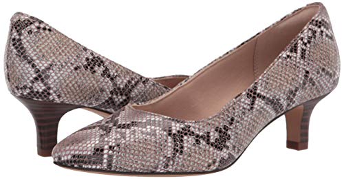 Clarks Womens Shondrah Ruby Pump, Natural Snake Synthetic, 6 Us #TOP6