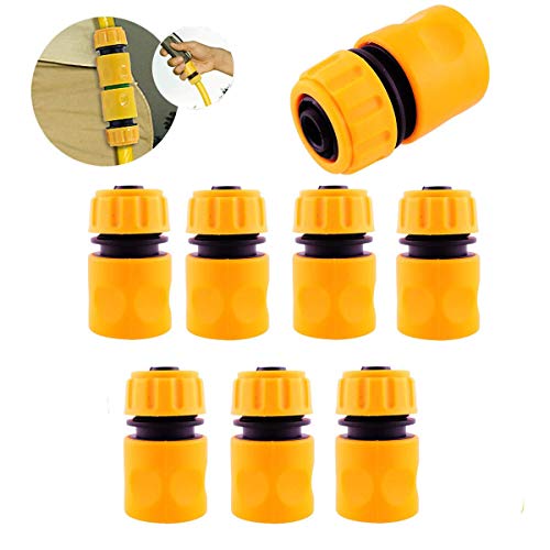 Preisvergleich Produktbild CHARLLEAN 8 Stück Schlauchverbinder, Schlauchadapter zum, schlauchkupplung Satz1 / 2 Zoll Schlauchstück Kupplung Anschluss für Rohr Verbinden Gartengeräte Schläuche Schlauchverbinder, Hoher Haltkraft