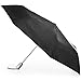 Totes Automatic Open Close Water-Resistant Travel Folding Umbrella with Sun Protection, Black