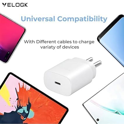 Image of Original 45W Fast Charger for Sam-Sung Galaxy S24 Plus 5G PD Original Like Charging Adapter via Type C Port Super Fast Wall Charge Adaptor for Phone,Android Type C USB Cable (PDC-White)(TOY15)