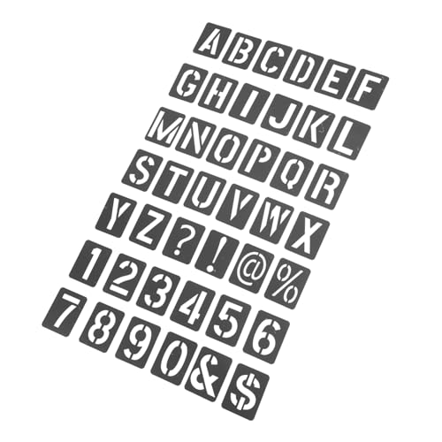 Operitacx Malschablonen Aus Pp-material Für Buchstaben Und Zahlen Wiederverwendbare Schablonen Zum Sprühen Wänden Und Möbeln Bastelplastik Für Filigrane Dekorationen