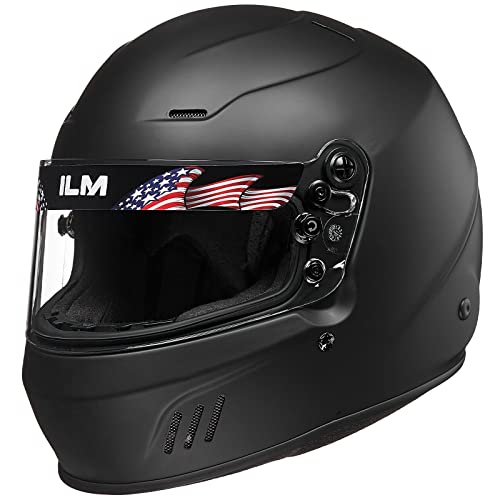 ILM Snell SA2025 Full Face Auto Car Racing Helmets for Men and Women Model 760(Matte Black, M) by ILM - Used condition - CA$251.15