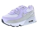 NIKE Tenis de correr para hombre, Blanco/plateado metálico/violeta escarchado, 6 Big Kid