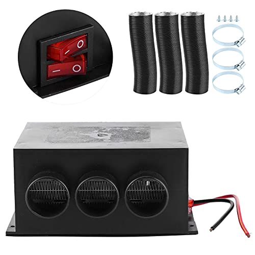 Aquecedor de carro de 12 V, descongelador de aquecedor de carro, 3 furos, acessórios interiores auto