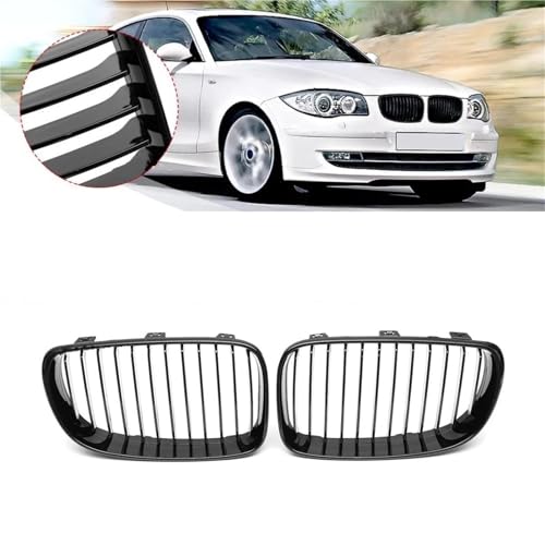 Parrilla carreras negra brillante para BMW Serie 1 E81 E82 E87 E88 2