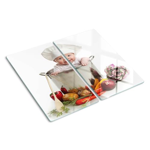 Protège-plan de travail symétrique moderne chic au contact alimentaire certifié