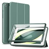 SURITCH Case for Samsung Galaxy Tab A 8.0 2019 (SM-T290/T295), [Built in Screen Protector][Auto Sleep/Wake] Lightweight Leather Case Full Body Smart Cover with Magnetic Trifold Stand-Midnight Green