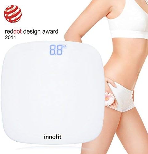Innofit Digital Bathroom Scale Large Bright LED Display Body Scale 400lb,180kg