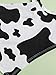 SOLY HUX Girl's Spaghetti Strap Cow Print Asymmetrical Hem Bandana Cami Crop Top Black and White 8Y