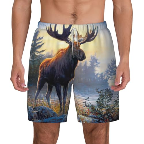 Short de bain respirant pour homme Animal Northern Moose idéal pour le surf en été