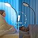 luckystyle Floor Lamp,Super Bright Dimmable LED Lamps for Living Room, Custom Color Temperature Standing Lamp with Remote Push Button, Adjustable Gooseneck Reading Floor Lamp for Bedroom Office Black