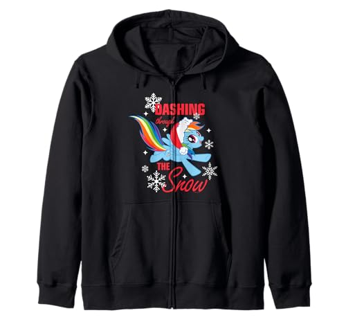 Sweat My Little Pony à capuche zippé vêtement de Noël Rainbow Dash enfant