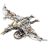 Mechanical Dinosaur Building Set, 1266-Piece Pterosaur Model Kit for Adults