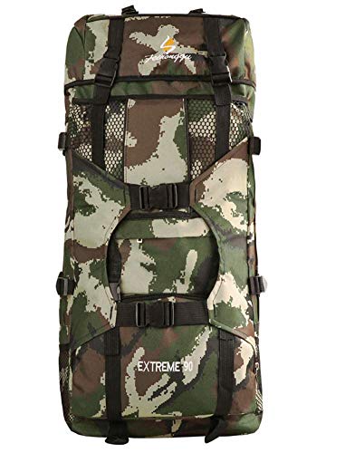 FACAI Mochila Deportiva Mochila de Gran Capacidad para Exteriores Mochila de Camuflaje Adecuado para Ciclismo Montañismo Mochila de Pesca para Acampar,B