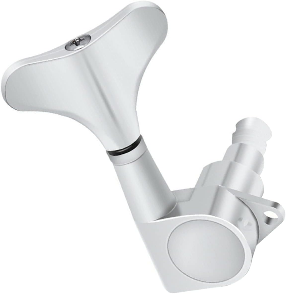 Mikinona Bass Guitar Replacement Tuning Pegs 2r2l Silver Tuning Keys for Bass Made of Materials for Long Use