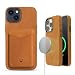 Produktbild DONBOLSO Lederhülle für iPhone 13 mit Brieftaschenbündel - Handyhülle - Schutzhülle - Klassisches Leder mit Kratzfestem Mikrofaserfutter