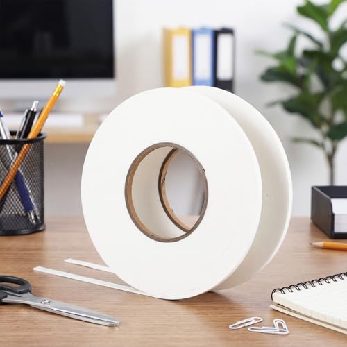Image of Tatuo 2 Rolls Double Sided Foam Tape PE Foam Tape Sponge Soft Mounting Adhesive for DIY Craft Picture Poster Hanging(1 /4 Inch by 33 Feet,White)