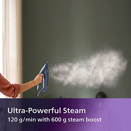 Philips Perfect Care 7000 Series PSG7030/20 Steam Generator - 2100 W, Optimal Temp, 8.0 bar steam Pressure, 600 g/min steam Output, Extremely Light and Quiet, Dark Blue