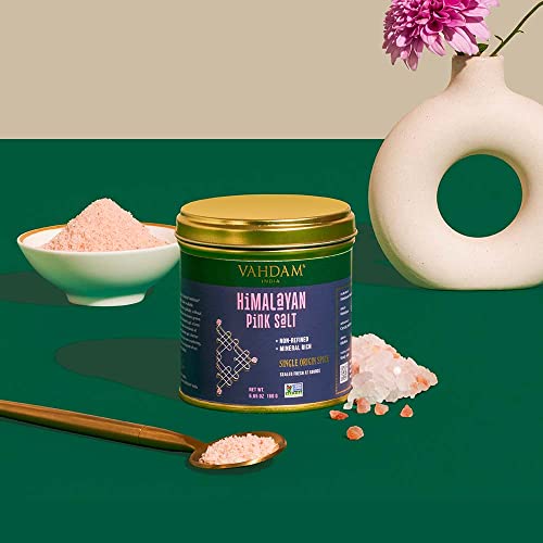 Image of VAHDAM, Himalayan Pink Salt Coarse (5.6oz /160g) Pink Himalayan Salt - Pure & Unrefined Real Salt | Nutritious, Gluten-Free & Non-GMO | Sealed Fresh at Source | Perfect for Cooking or as Table Salt