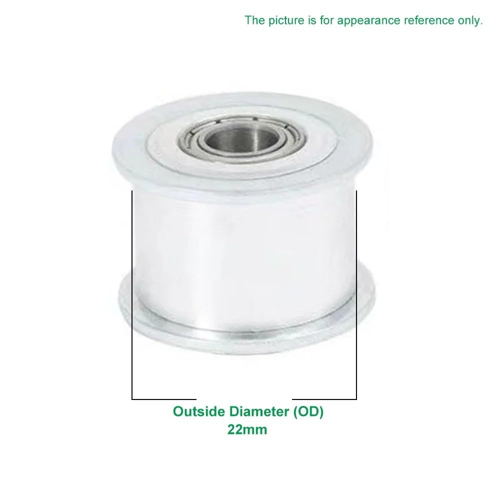 1 szt. HTD 3M koło pasowe luźne 24T otwór 3-15mm z łożyskiem do paska 10mm(Bore 4mm No teeth,10pcs)
