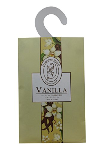 Feel Fragrance Vanilla Scented Sachet with Hanger for Closet, Pack of 3(Vanilla)