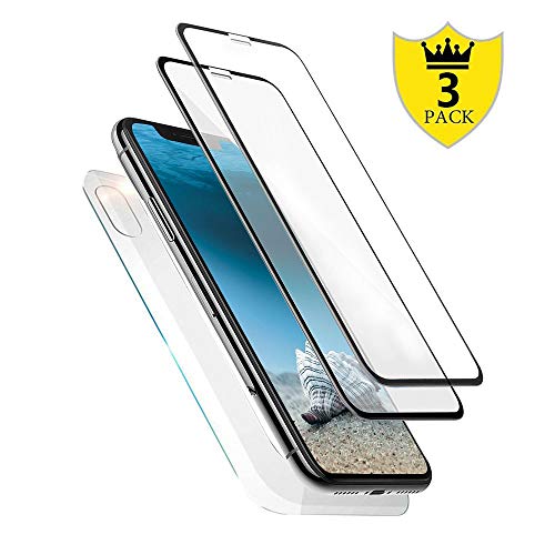 [3-Pack] iPhone Xs Max Screen Protector Glass, Front Back iPhone Xs Max Tempered Glass Screen Protector [Case Friendly] [Bubble-Free] with Easy Installation for Apple iPhone Xs MAX (2018) 6.5 Inch …