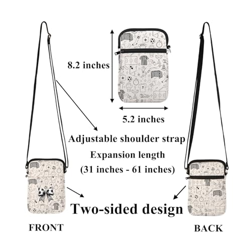 FUSTMW Soccer Crossbody Bag Soccer Gifts for Soccer Player Soccer Coach Gifts Soccer Lover Gifts Cell Phone Purse with Strap2