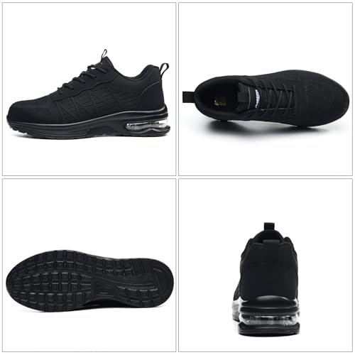 Hogent Steel Toe Shoes for Men Women Lightweight Comfortable Safety Shoes Non Slip Puncture Proof Safety Work Sneakers Industry Construction Warehouse2